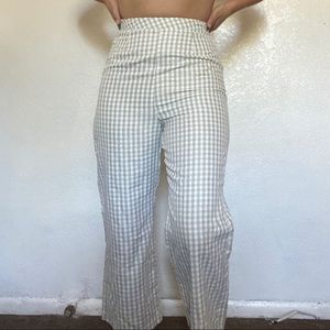 brand new missguided coord gingham culotte trouser